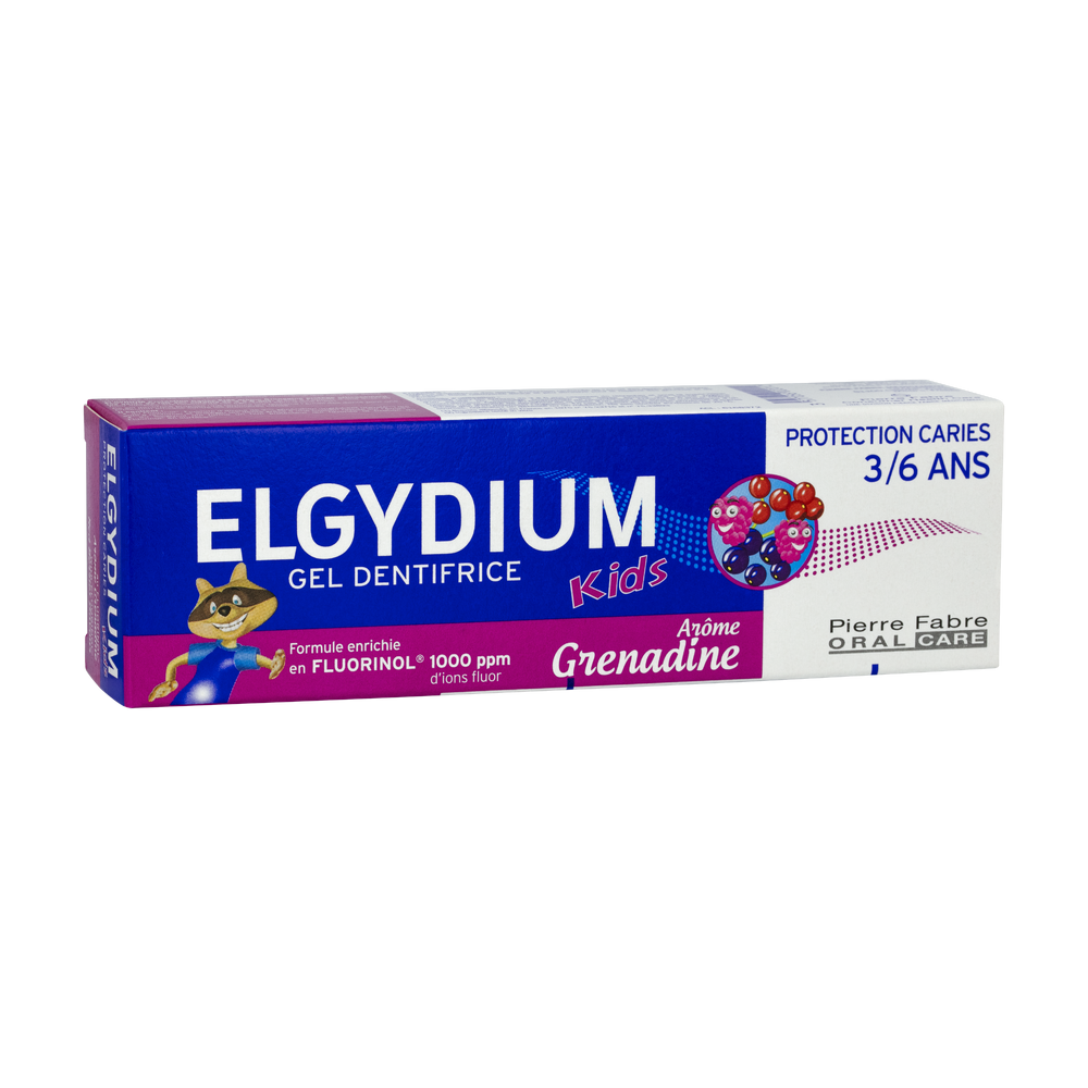 Elgydium Kids Grenadine Dentifrice Enfant 50 ml Protection Caries Pierre Fabre Oral Care