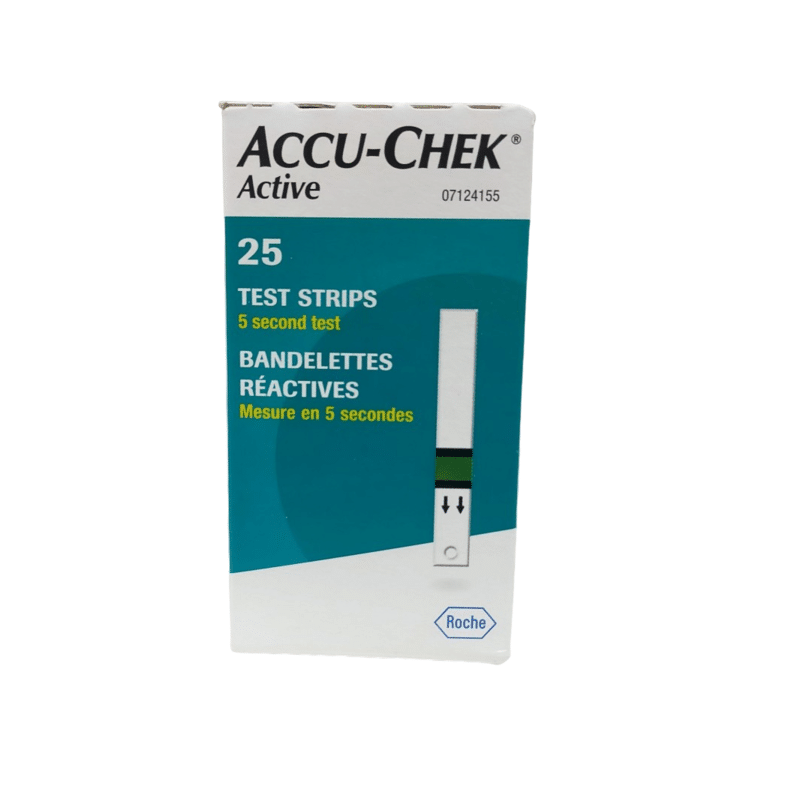 Accu-Chek- Active -25- Bandelettes-4015630064144