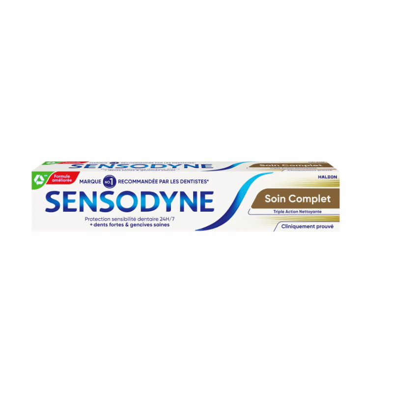 Sensodyne-Dentifrice- Soin- Complet- Triple- Action- 75ml-5054563206589