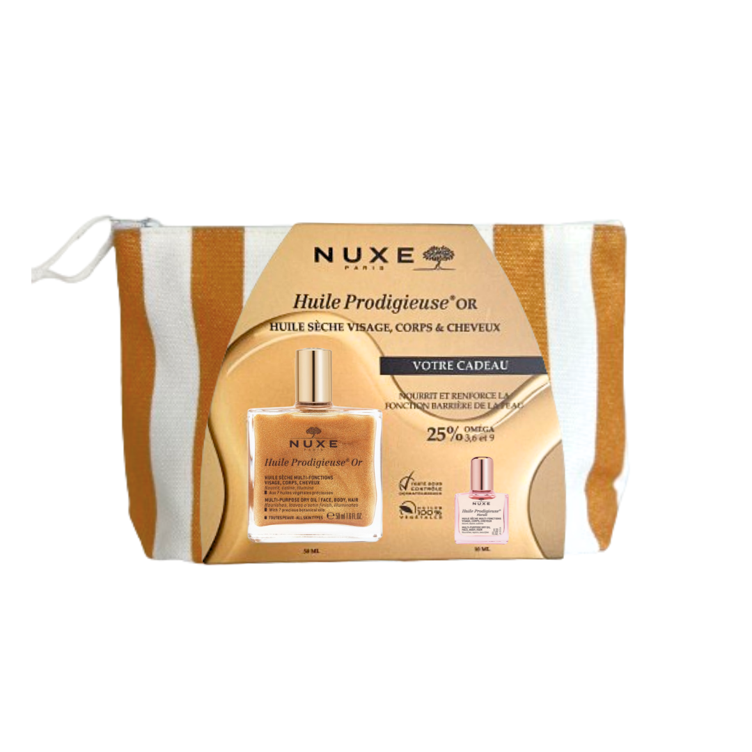 Trousse-nuxe-24-huile prodigieuse-or-50ml-mini-huile-florale-10ml