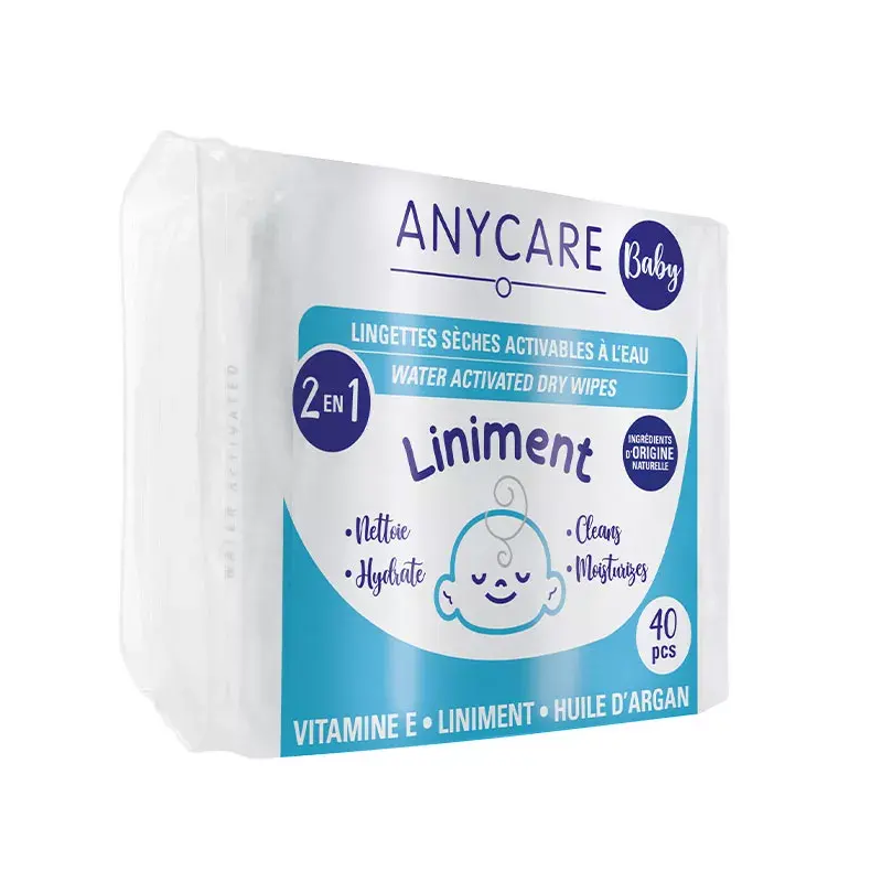 Anycare -Lingettes- Sèches- Liniment-3701063809872