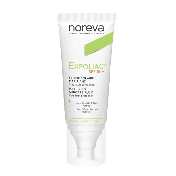 Noreva- Exfoliac- Écran- Fluide- Matifiant- SPF50+3401397676194