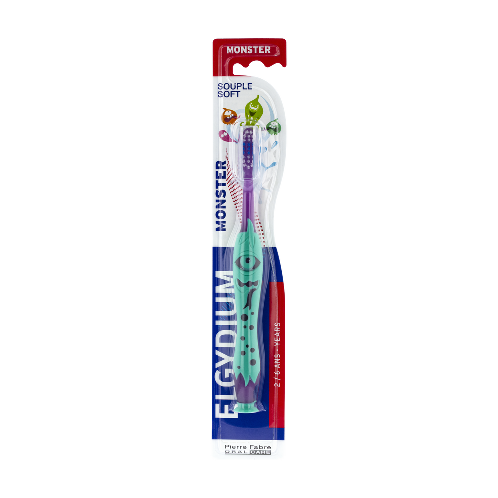 3577056008085 Elgydium Kids Monster Brosse à dents 2 à 6 ans Pierre Fabre Oral Care