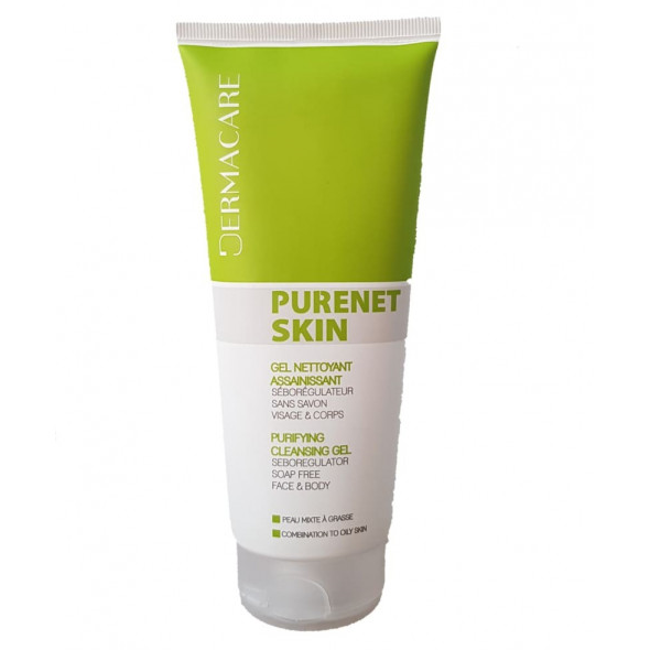 Dermacere- Purenet- Skin- Gel- Nettoyant- 200ml-6192432500624