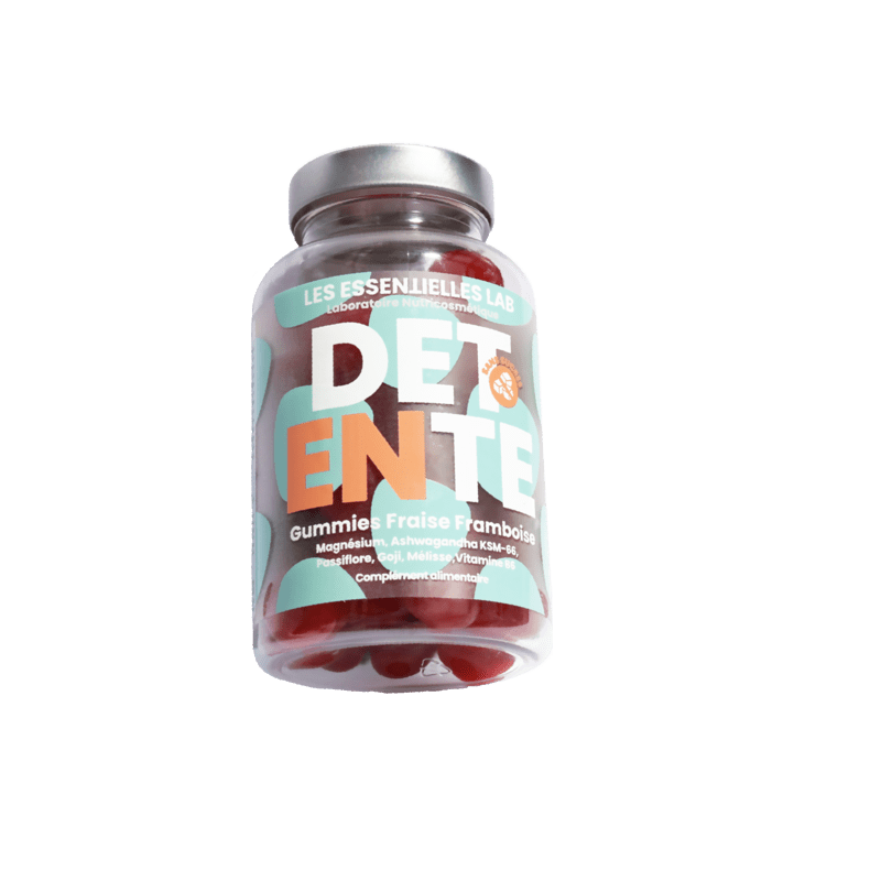 Les -Essentielles- Lab- Détente- Gummies- Fraise- Framboise-6192310000055