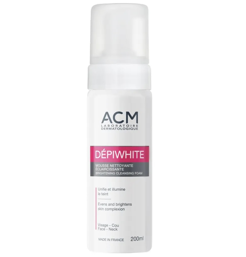 acm depiwhite mousse nettoyante eclaircissante 200ml 3760095254272