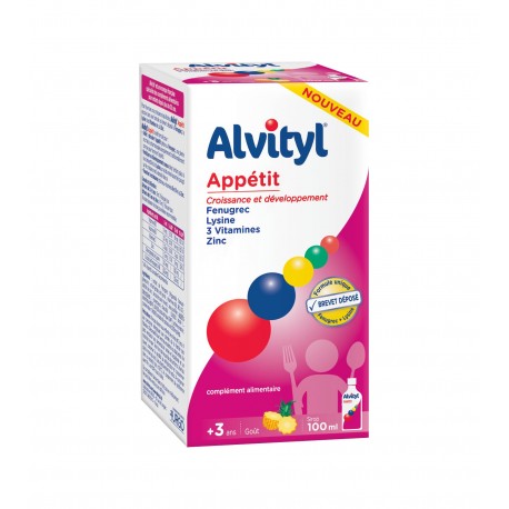 alvityl appetit sirop croissance et developpement 100ml 3664492001494