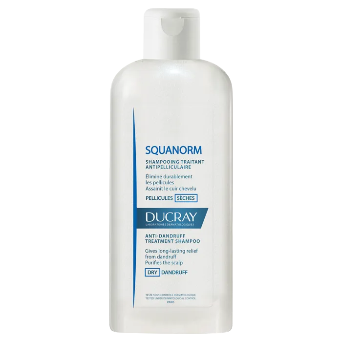 ducray squanorm shampooing antipelliculaire pellicules-seches 200ml