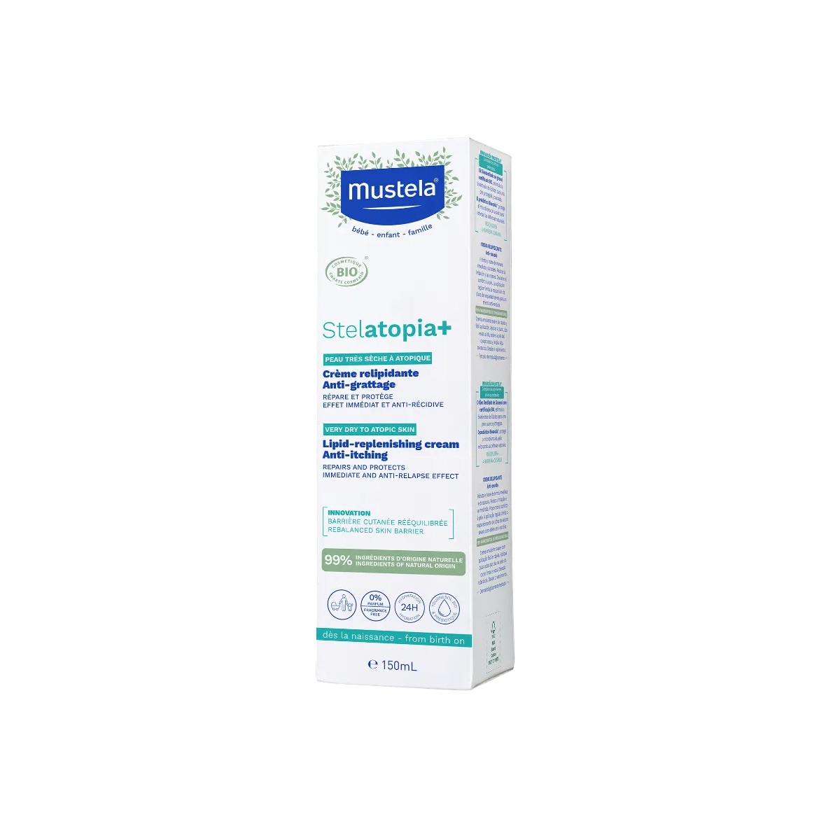 mustela stelatopia creme relipidante anti grattage 150ml 3504105039844 3