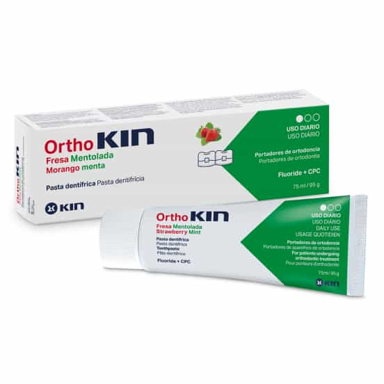 Kin-OrthoKIN-Fraise- Mentholée- Dentifrice- 75ml-8436026216040