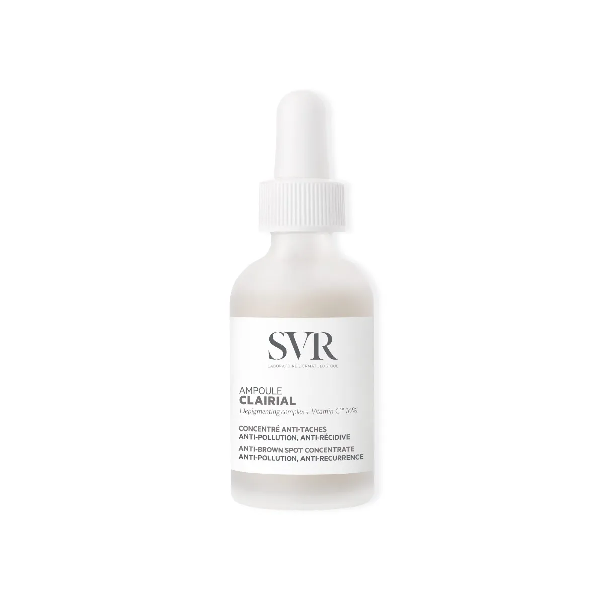 svr clairial ampoule concentre anti taches anti pollution anti recidive visage peaux sensibles 30ml 3662361002757