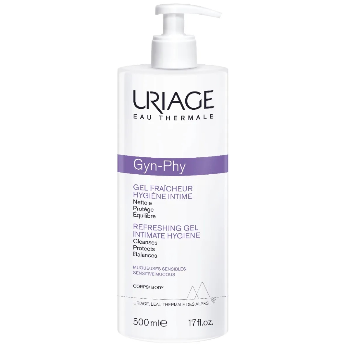 uriage gyn phy gel fraicheur 500ml 3661434005886 3