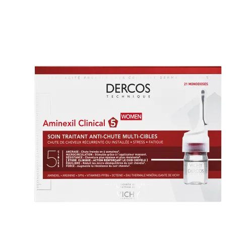 vichy dercos aminexil clinical 5 traitement anti chute global pour femmes 21x6 ml 3337875522786 5