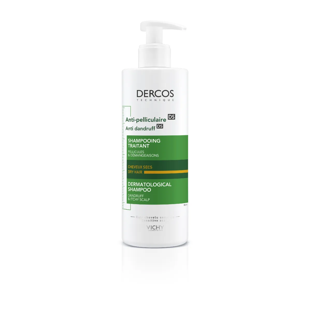 vichy dercos technique shampooing anti pelliculaire cheveux secs 390 ml 3337875492799 3